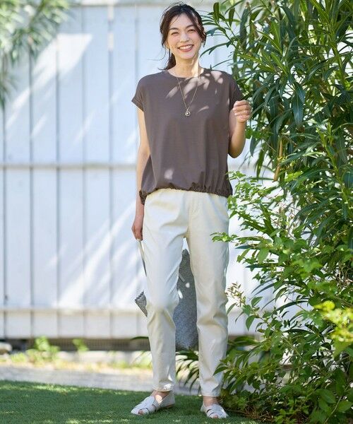 ANY / エニィ カットソー | 【洗濯機可/UVケア】シルケットスムースドロストＴシャツ | 詳細18