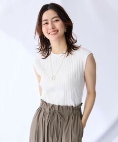 ANY / エニィ カットソー | 【洗濯機可/接触冷感/UVカット】汗ジミ防止テレコノースリーブプルオーバー