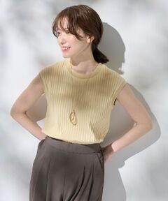 ANY / エニィ カットソー | 【洗濯機可/接触冷感/UVカット】汗ジミ防止テレコノースリーブプルオーバー