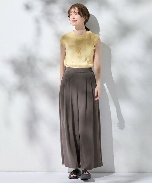 ANY / エニィ カットソー | 汗ジミ防止テレコノースリーブプルオーバー | 詳細10