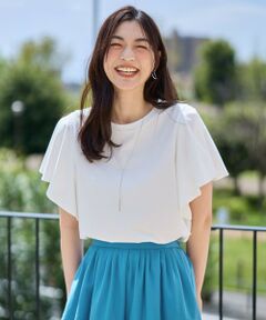 ANY / エニィ カットソー | 【洗濯機可/接触冷感/UVケア】ソロナフリルスリーブプルオーバー