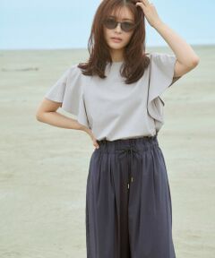 ANY / エニィ カットソー | 【洗濯機可/接触冷感/UVケア】ソロナフリルスリーブプルオーバー