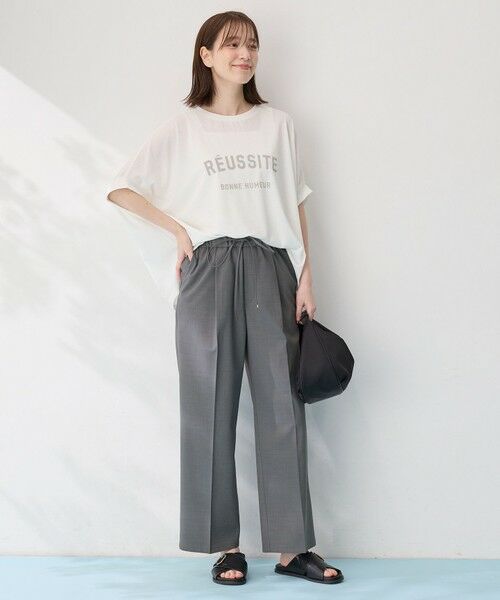 ANY / エニィ カットソー | 【洗濯機可/接触冷感】シアージョーゼットボクシーロゴＴ | 詳細4