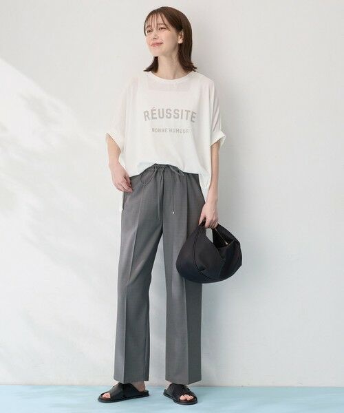 ANY / エニィ カットソー | 【洗濯機可/接触冷感】シアージョーゼットボクシーロゴＴ | 詳細5