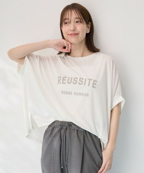 ANY / エニィ カットソー | 【洗濯機可/接触冷感】シアージョーゼットボクシーロゴＴ | 詳細2