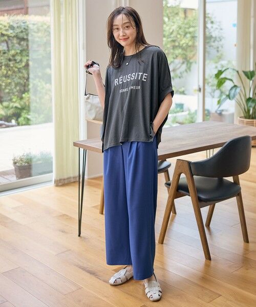 ANY / エニィ カットソー | 【洗濯機可/接触冷感】シアージョーゼットボクシーロゴＴ | 詳細12