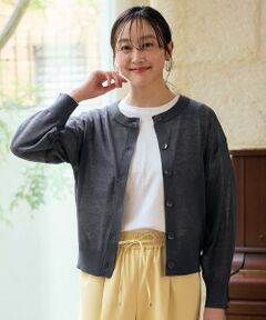 ANY / エニィ カーディガン・ボレロ | 【洗濯機可/アンチピリング/接触冷感】シアークルーネックカーディガン