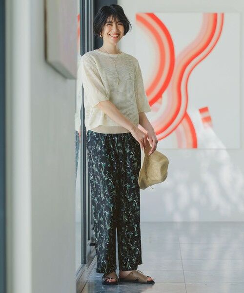 ANY / エニィ ニット・セーター | アイレットメッシュニット | 詳細1