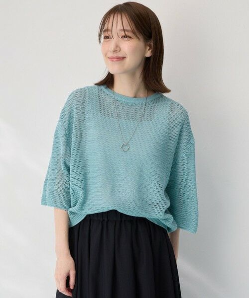 ANY / エニィ ニット・セーター | アイレットメッシュニット | 詳細21