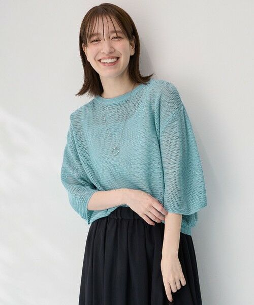 ANY / エニィ ニット・セーター | アイレットメッシュニット | 詳細22