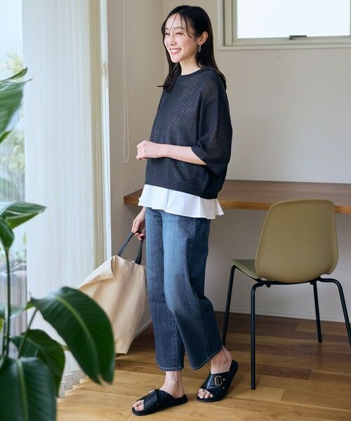 ANY / エニィ ニット・セーター | アイレットメッシュニット | 詳細30