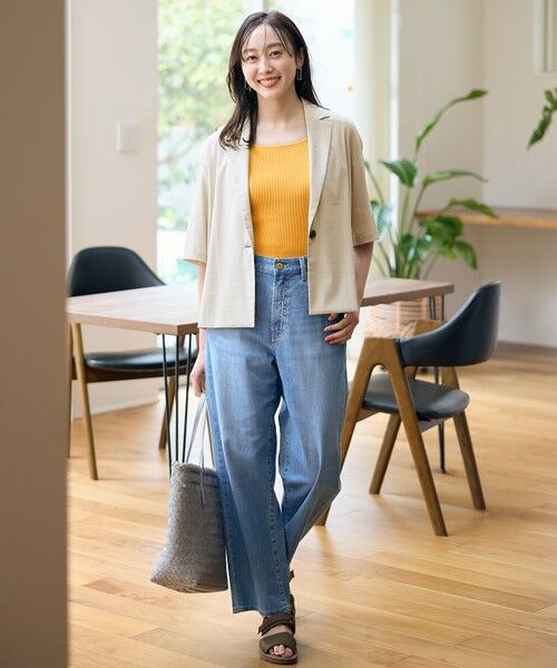 ANY / エニィ タンクトップ | 【洗濯機可/アンチピリング/UVカット】リブニットタンクトップ | 詳細1