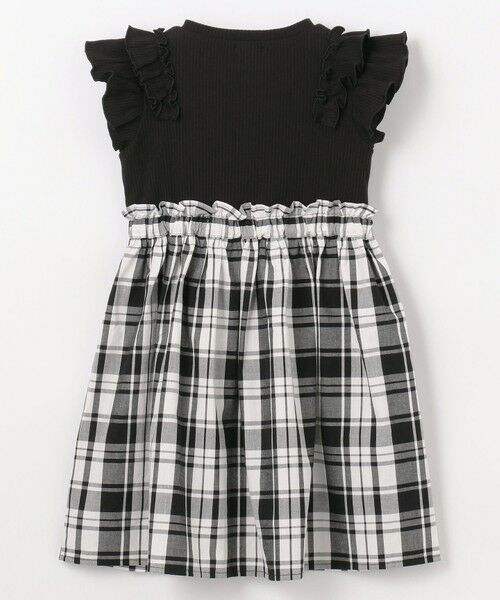 ANY / エニィ ロング・マキシ丈ワンピース | チェック ドッキングワンピース | 詳細7