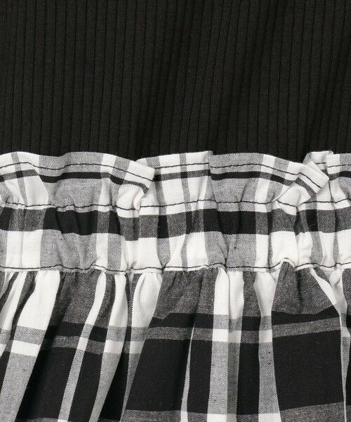 ANY / エニィ ロング・マキシ丈ワンピース | チェック ドッキングワンピース | 詳細11