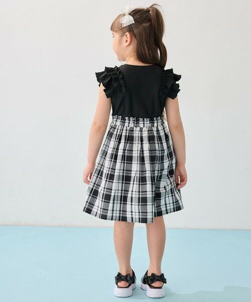 ANY / エニィ ロング・マキシ丈ワンピース | チェック ドッキングワンピース | 詳細4