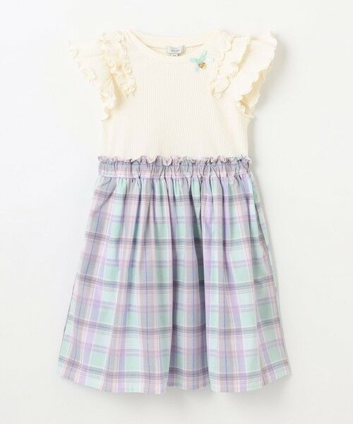 ANY / エニィ ロング・マキシ丈ワンピース | チェック ドッキングワンピース | 詳細16