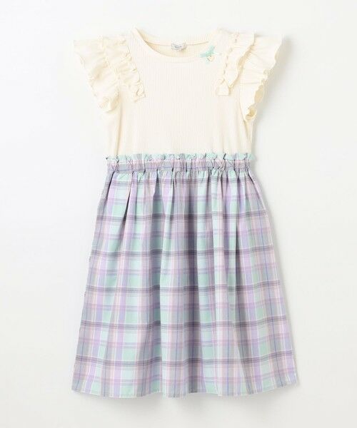 ANY / エニィ ロング・マキシ丈ワンピース | チェック ドッキングワンピース | 詳細16