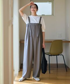 ANY / エニィ サロペット・オールインワン | 【洗濯機可/接触冷感/UVケア】イージーケアライトストレッチサロペット