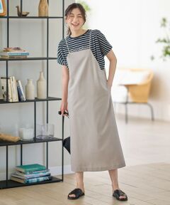 ANY / エニィ ロング・マキシ丈ワンピース | 【洗濯機可/セットアップ可/UVケア/速乾/イージーケア】サラサラテックリネンキャミソールワンピース