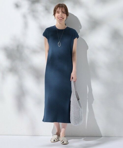 ANY / エニィ ロング・マキシ丈ワンピース | 【洗濯機可/接触冷感/UVカット】汗ジミ防止テレコワンピース | 詳細12