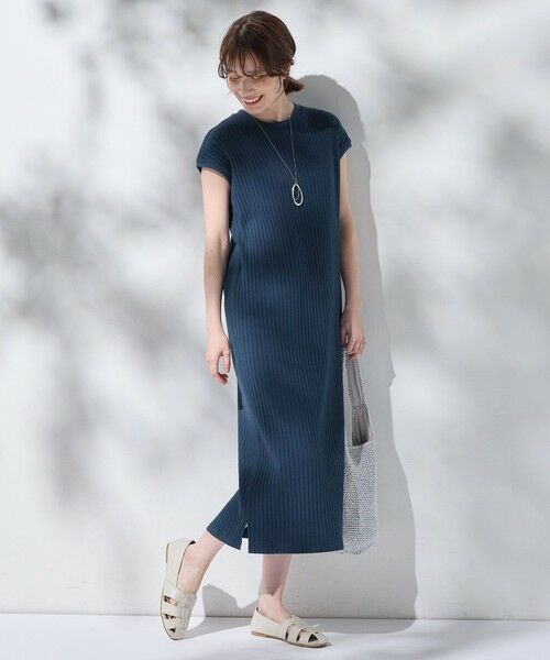 ANY / エニィ ロング・マキシ丈ワンピース | 【洗濯機可/接触冷感/UVカット】汗ジミ防止テレコワンピース | 詳細11