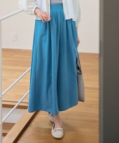 ANY / エニィ その他パンツ | 【洗濯機可/ウエストゴム/UVケア】スパンボイル撥水スカートパンツ