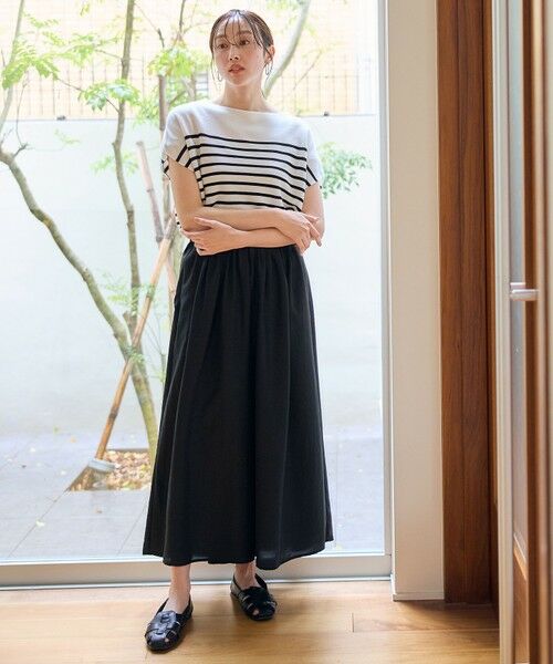 ANY / エニィ その他パンツ | 【ウエストゴム】スパンボイル撥水スカートパンツ | 詳細2