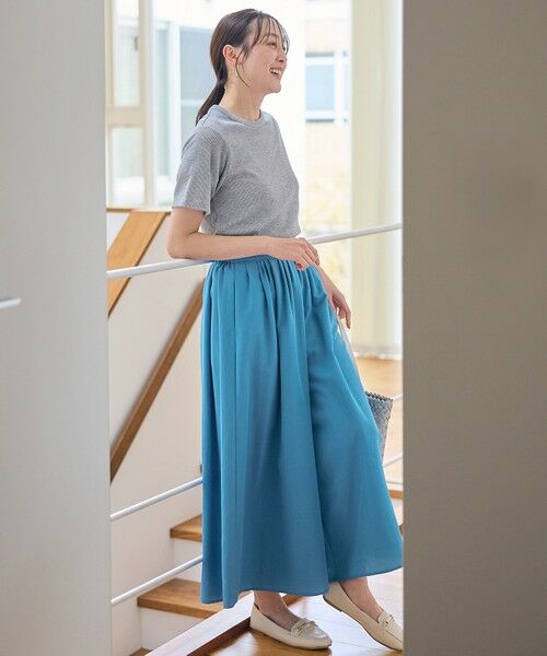 ANY / エニィ その他パンツ | 【ウエストゴム】スパンボイル撥水スカートパンツ | 詳細9