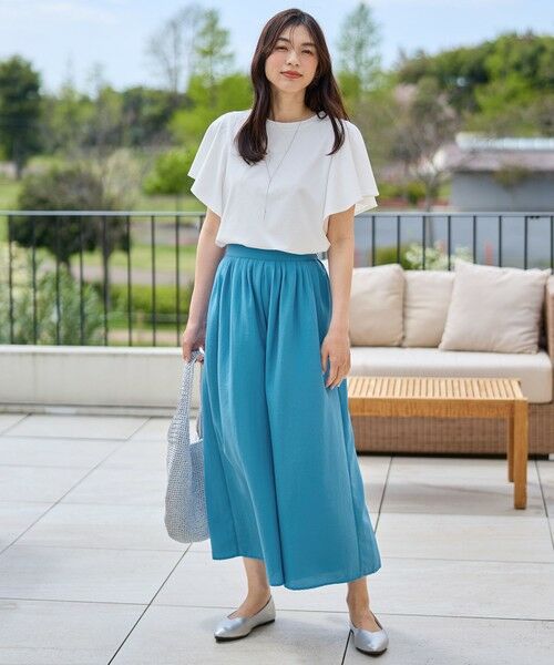 ANY / エニィ その他パンツ | 【ウエストゴム】スパンボイル撥水スカートパンツ | 詳細11