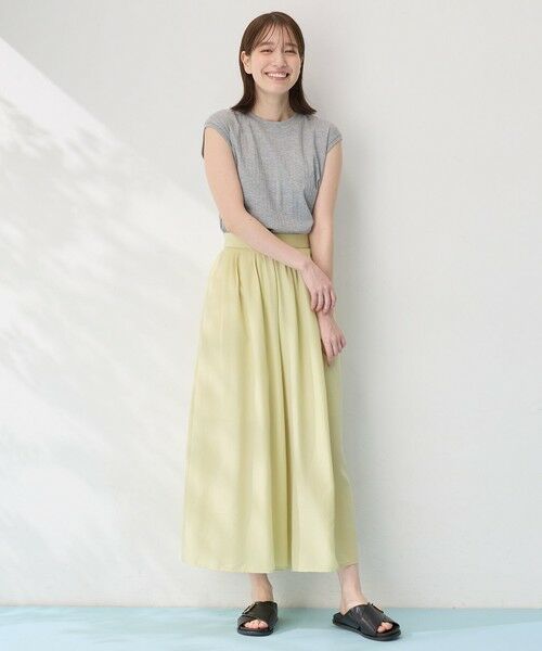 ANY / エニィ その他パンツ | 【ウエストゴム】スパンボイル撥水スカートパンツ | 詳細30