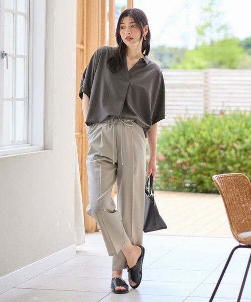 ANY / エニィ その他パンツ | 【洗濯機可/セットアップ可/UVケア/速乾/イージーケア】サラサラテックリネンパンツ | 詳細2