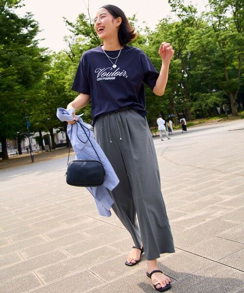 ANY / エニィ その他パンツ | 【洗濯機可/セットアップ可/UVケア/速乾/イージーケア】サラサラテックリネンパンツ | 詳細8