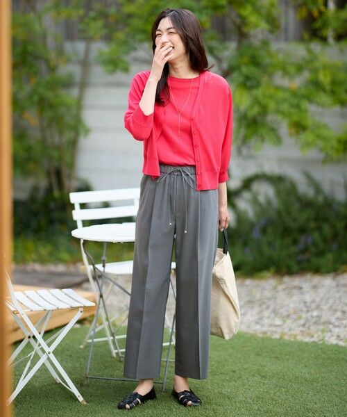 ANY / エニィ その他パンツ | 【洗濯機可/セットアップ可/UVケア/速乾/イージーケア】サラサラテックリネンパンツ | 詳細12