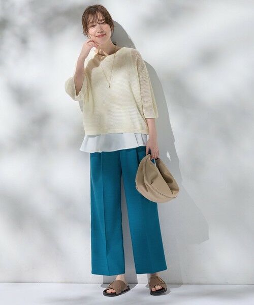 ANY / エニィ その他パンツ | 【洗濯機可/セットアップ可/UVケア/速乾/イージーケア】サラサラテックリネンパンツ | 詳細20