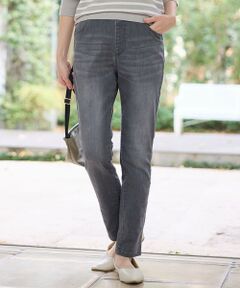 ANY / エニィ デニムパンツ | 【洗濯機可/ウエストゴム/ストレッチ】ウルトライージーデニムパンツ