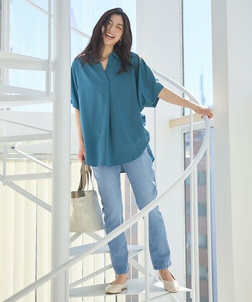 ANY / エニィ デニムパンツ | 【洗濯機可/ウエストゴム/ストレッチ】ウルトライージーデニムパンツ | 詳細1