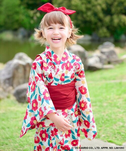 全国送料無料 さくらんぼキティ 浴衣 単品 （和服 ハローキティ キッズの人気 着物・浴衣