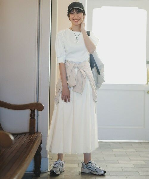 ANY / エニィ ミニ・ひざ丈スカート | 【撥水/ウエストゴム】バルーンスカート | 詳細2