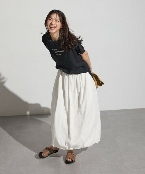 ANY / エニィ ミニ・ひざ丈スカート | 【撥水/ウエストゴム】バルーンスカート | 詳細4