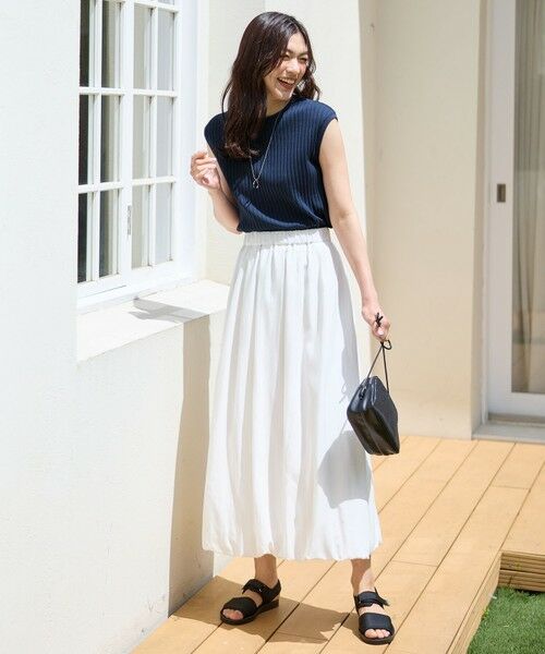 ANY / エニィ ミニ・ひざ丈スカート | 【撥水/ウエストゴム】バルーンスカート | 詳細7