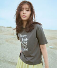 ANY / エニィ カットソー | 【洗濯機可/UVケア/接触冷感】半袖ロゴＴシャツ