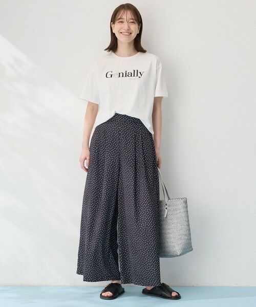 ANY / エニィ カットソー | 【洗濯機可/UVケア/接触冷感】半袖ロゴＴシャツ | 詳細14