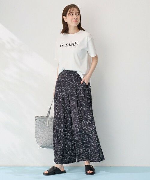 ANY / エニィ カットソー | 【洗濯機可/UVケア/接触冷感】半袖ロゴＴシャツ | 詳細15