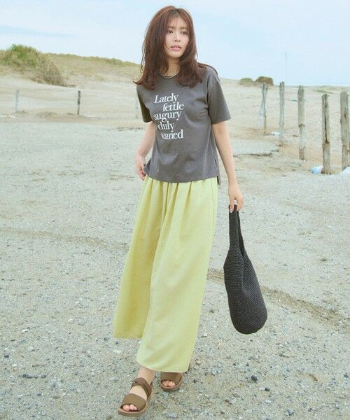 ANY / エニィ カットソー | 【洗濯機可/UVケア/接触冷感】半袖ロゴＴシャツ | 詳細25