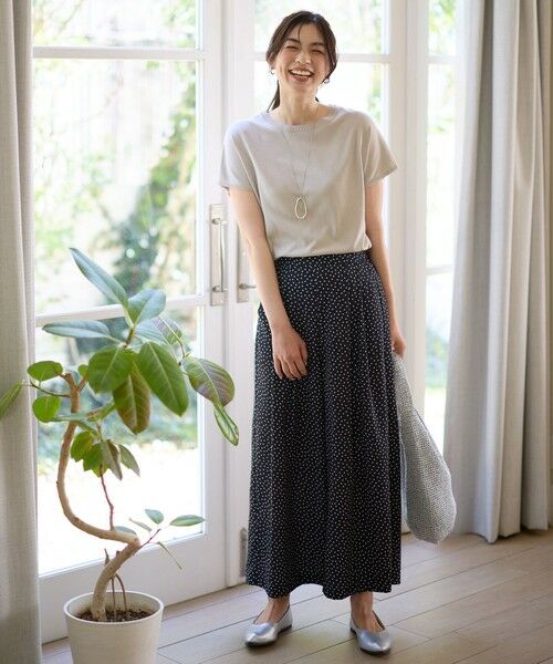 ANY / エニィ ニット・セーター | 【接触冷感/UVカット/抗菌防臭/手洗い可/アンチピリング】ファンクションフレンチスリーブニット | 詳細6