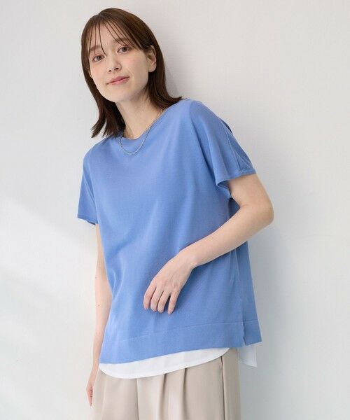 ANY / エニィ ニット・セーター | 【接触冷感/UVカット/抗菌防臭/手洗い可/アンチピリング】ファンクションフレンチスリーブニット | 詳細16