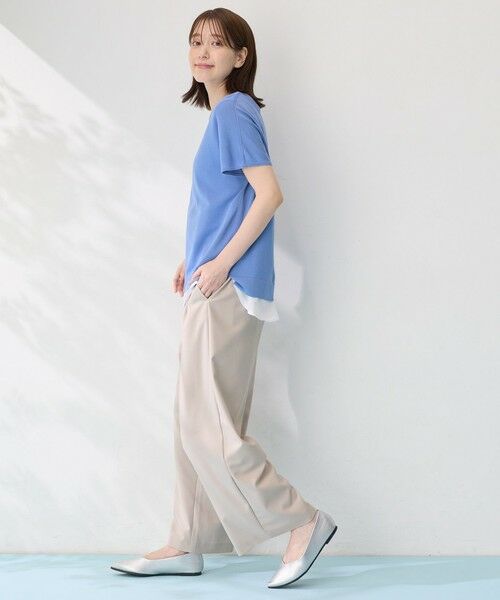 ANY / エニィ ニット・セーター | 【接触冷感/UVカット/抗菌防臭/手洗い可/アンチピリング】ファンクションフレンチスリーブニット | 詳細19