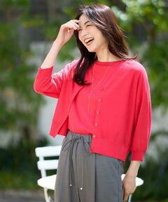 ANY / エニィ カーディガン・ボレロ | 【接触冷感/UVカット/抗菌防臭/手洗い可/アンチピリング】ファンクションカーディガン