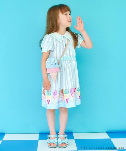 ANY / エニィ ロング・マキシ丈ワンピース | 【any FAM×サーティワン アイスクリーム】ストライプ ワンピース | 詳細1