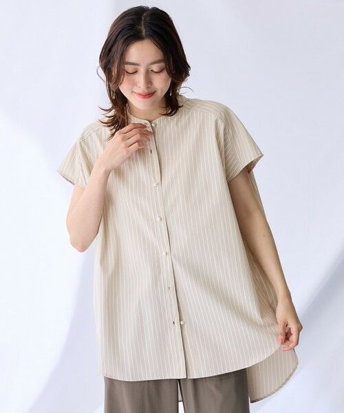 ANY / エニィ シャツ・ブラウス | ラメストライプ半袖シャツブラウス | 詳細2